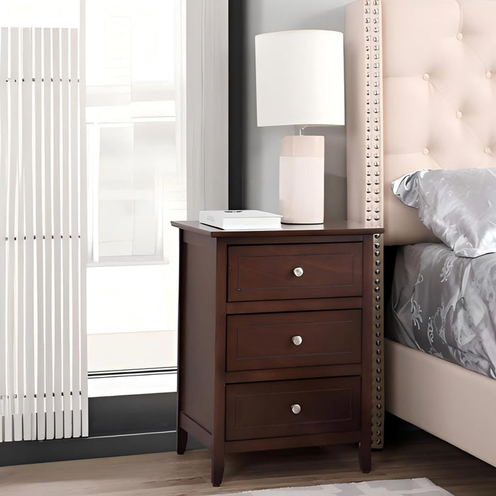 Daniel - 3 Drawer Nightstand - view 7