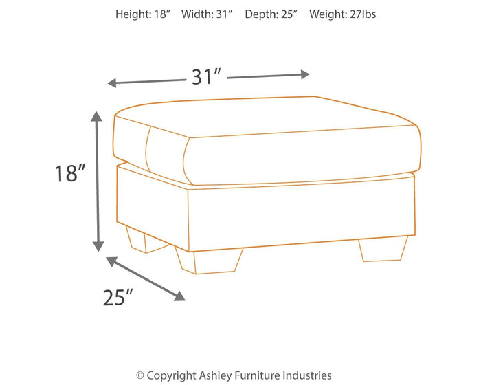Darcy - Ottoman by Signature Design by Ashley® | Bel Furniture