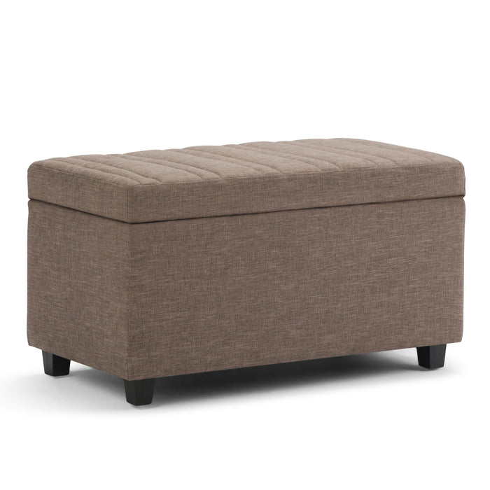 Darcy Upholstered Storage Ottoman Bench