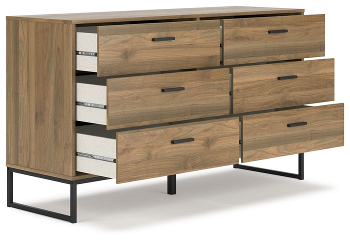 Deanlow - Honey - Six Drawer Dresser by Signature Design by Ashley® | Bel Furniture