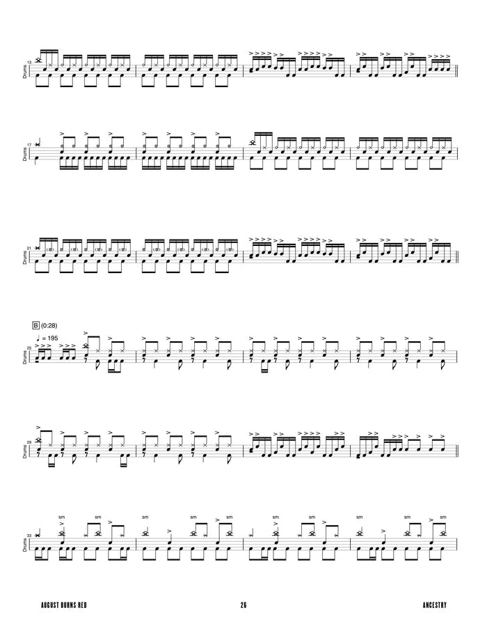 Printed SIGNED Drum Book, Digital Drum Book