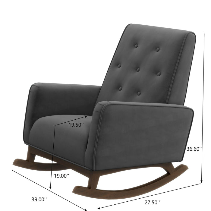 Demetrius - Mid-Century Modern Rocking Chair - view 8