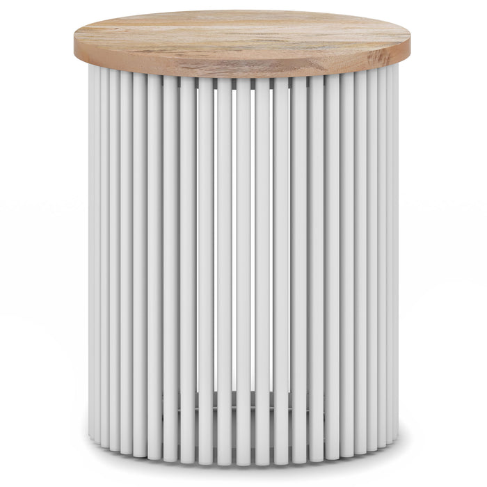 Demy - Handcrafted Metal Accent Table - view 2