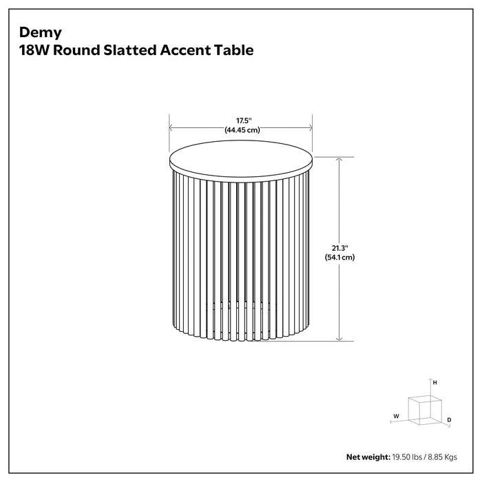 Demy - Handcrafted Metal Accent Table - view 7
