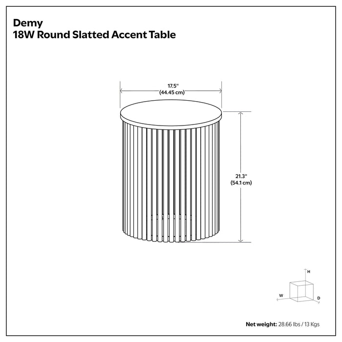 Demy - Handcrafted Metal Accent Table - view 8