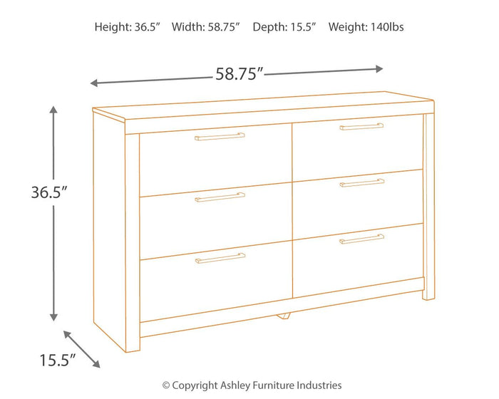 Derekson - Dresser, Mirror by Benchcraft® | Bel Furniture