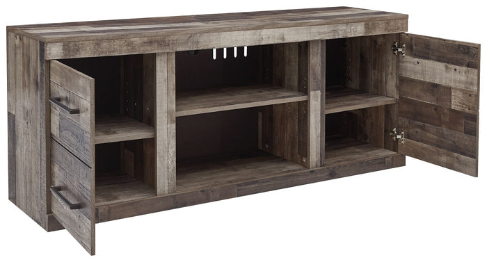 Derekson - LG TV Stand w/Fireplace Option - Multi Gray - view 6