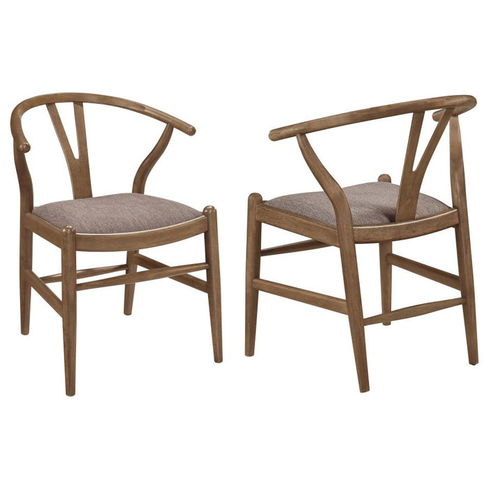 Dinah - Wood Wishbone Dining Side Chair (Set of 2) - Walnut