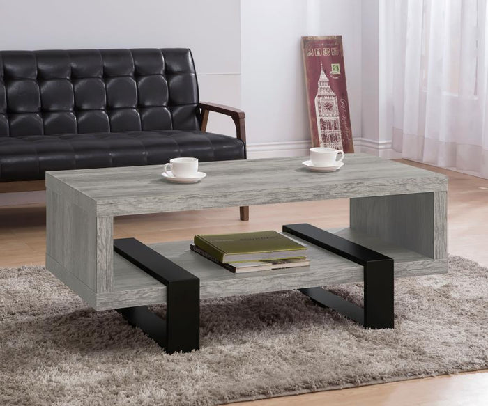 Dinard - Engineered Wood Coffee Table - Gray Driftwood