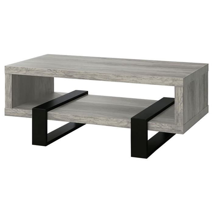 Dinard - Engineered Wood Coffee Table - Gray Driftwood