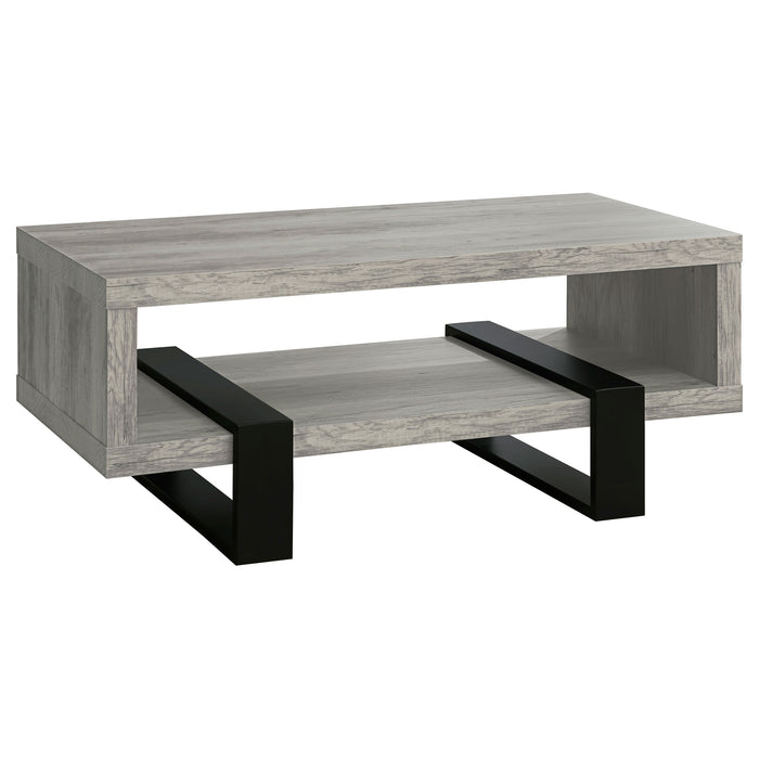 Dinard - Engineered Wood Coffee Table - Gray Driftwood