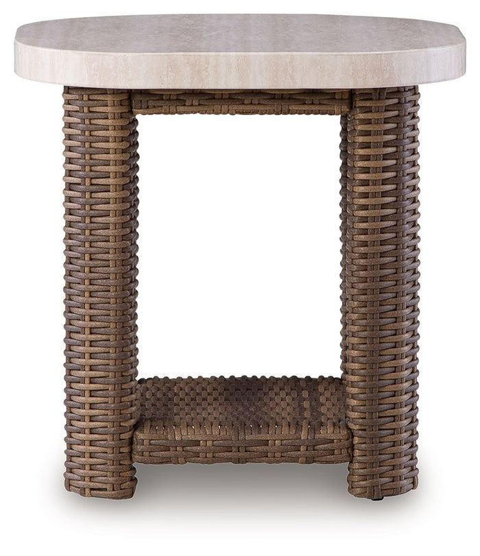 Dolan Creek - Square End Table - Beige / Brown - view 5