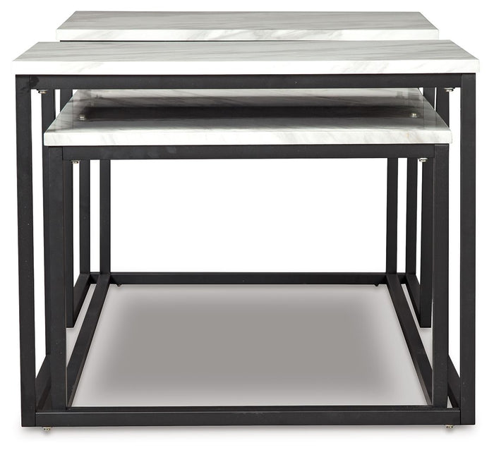 Donnesta - Occasional Table Set (Set of 3) - Gray / Black - view 3