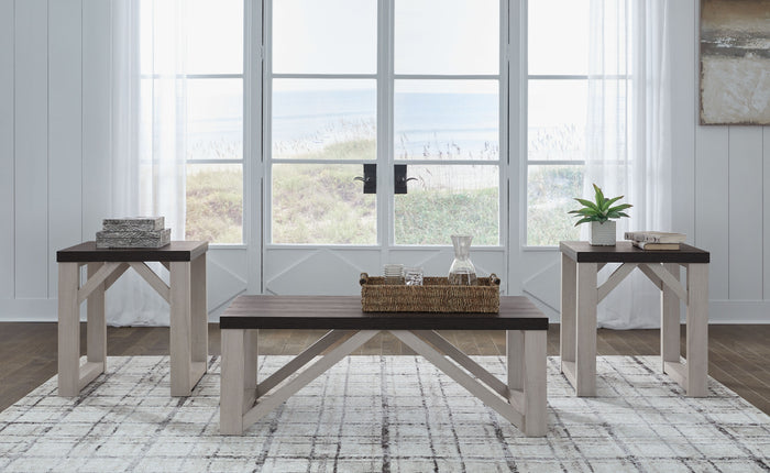 Dorrinson - Antique White - Occasional Table Set (Set of 3) by Signature Design by Ashley® | Bel Furniture