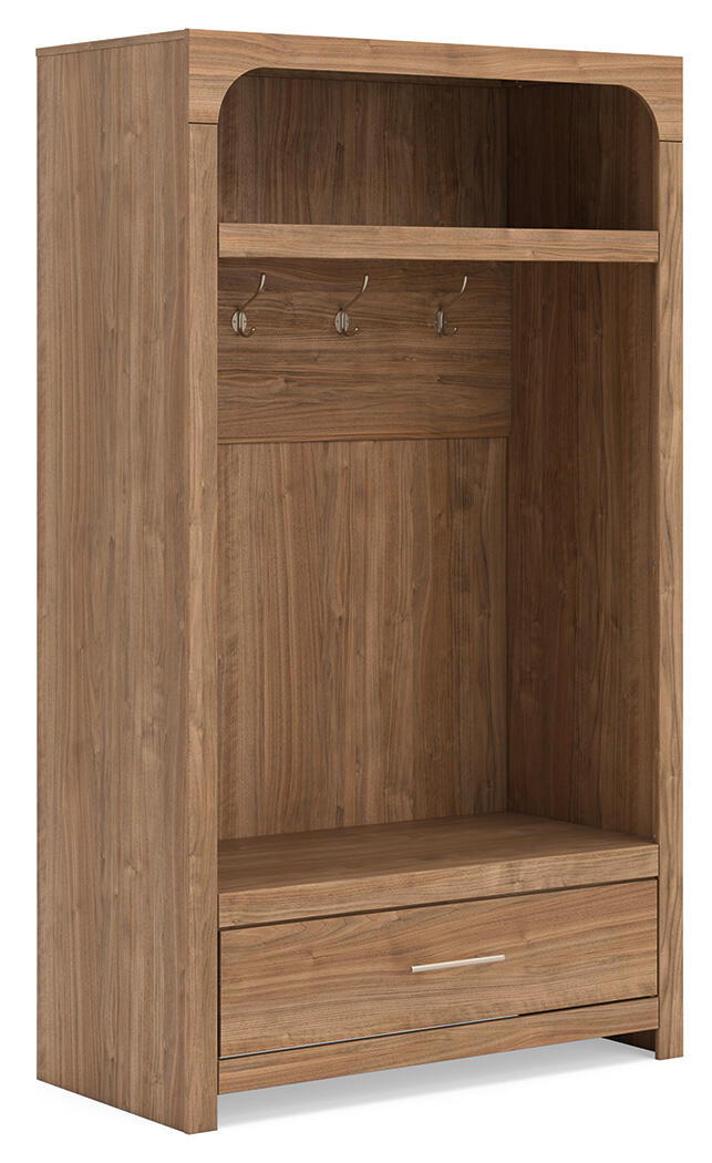 Dovander Hall Tree With Storage Bench Brown