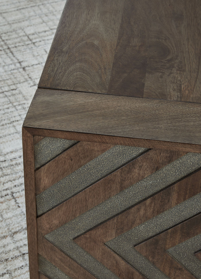 Dreggan - Brown - Rectangular Cocktail Table by Signature Design by Ashley® | Bel Furniture