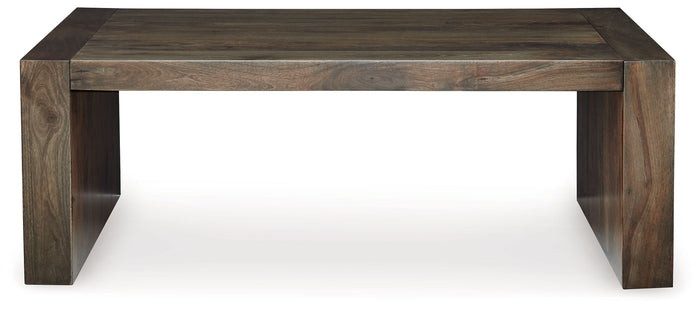 Dreggan - Brown - Rectangular Cocktail Table by Signature Design by Ashley® | Bel Furniture