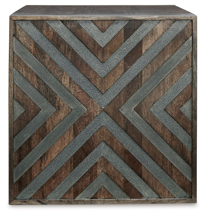 Dreggan - Brown - Square End Table by Signature Design by Ashley® | Bel Furniture