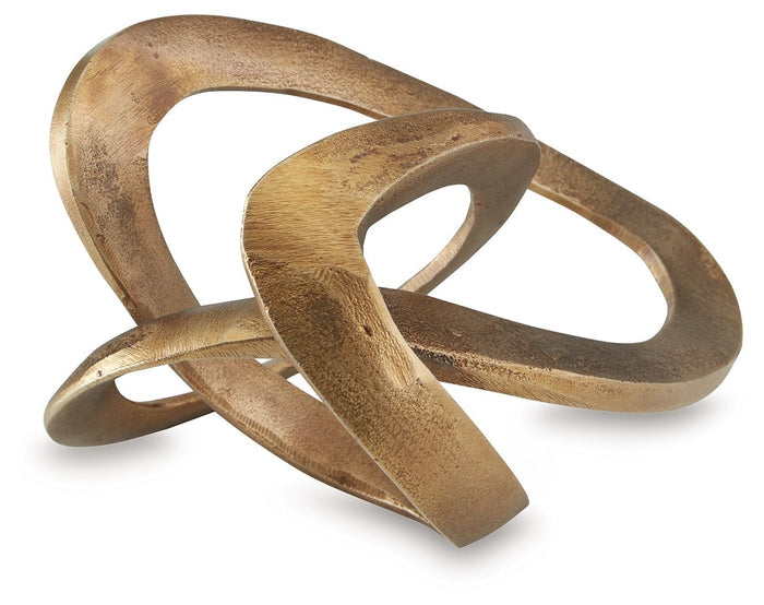 Dunnruck - Antique Brass Finish - Sculpture by Signature Design by Ashley® | Bel Furniture