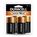 Duracell Coppertop D Alkaline Batteries