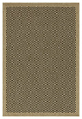 Earth - 5'3" X 7'3" Indoor, Outdoor Area Rug, Polypropylene - Jute / Black
