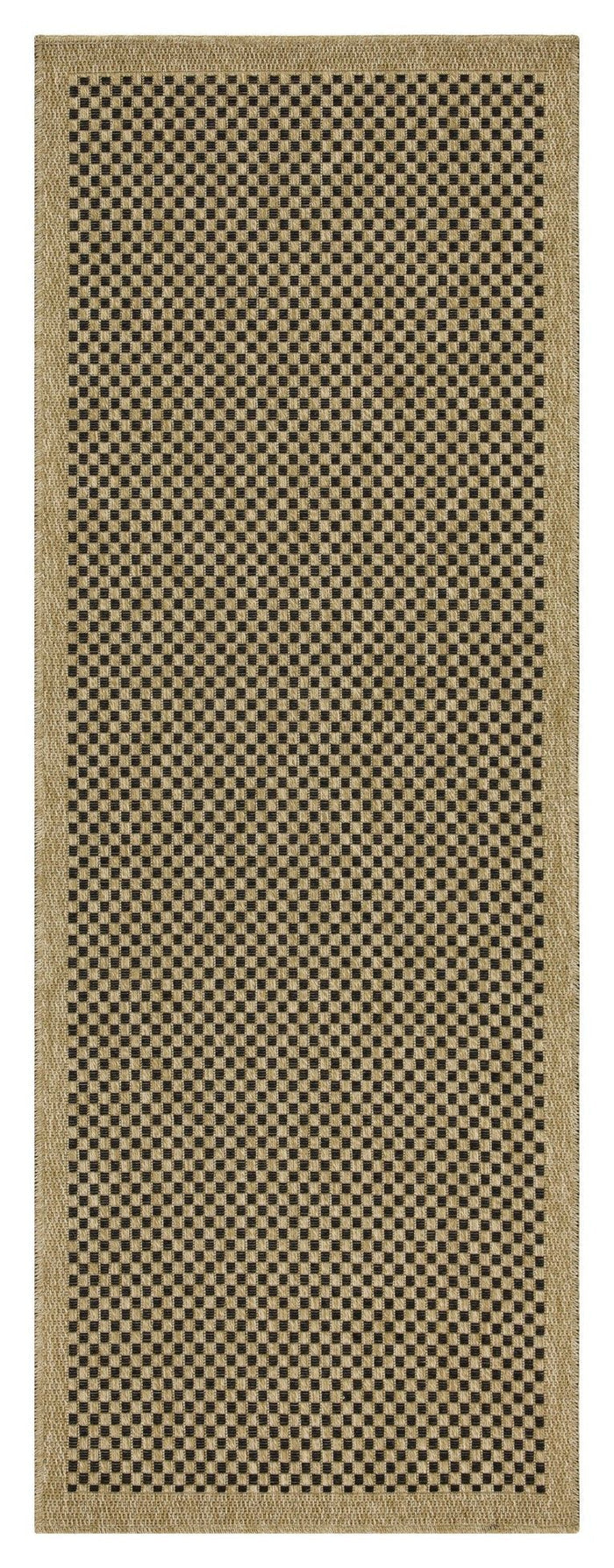 Earth - 5'3" X 7'3" Indoor, Outdoor Area Rug, Polypropylene - Jute / Black - view 2