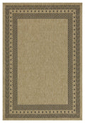 Earth - 5'3" X 7'3" Polypropylene Indoor, Outdoor Area Rug - Jute / Black