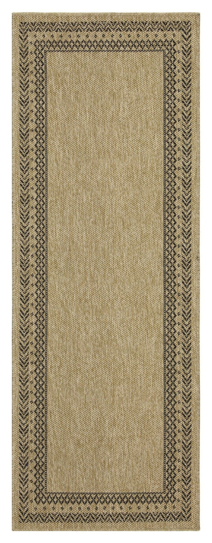 Earth - 5'3" X 7'3" Polypropylene Indoor, Outdoor Area Rug - Jute / Black - view 2