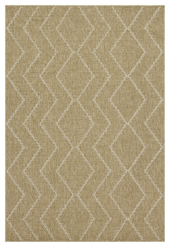Earth - Indoor / Outdoor Area Rug - Jute / White Light Brown by Icona Home Decor | Bel Furniture