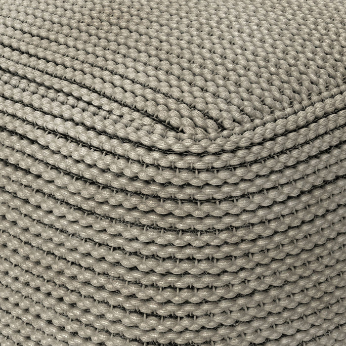 Eastmont - Outdoor / Indoor Pouf - Cream by Simpli-Home | Bel Furniture
