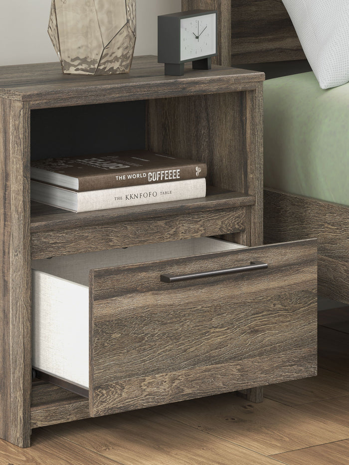 Elbrim - One Drawer Night Stand - Brown - view 6