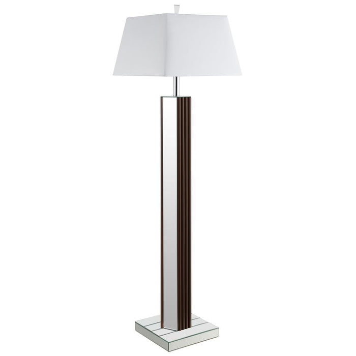 Elena Square Tapered Mirrored Lamp