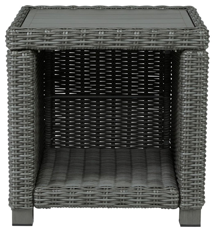 Elite Park - Gray - Square End Table by Signature Design by Ashley® | Bel Furniture
