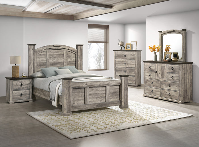 Ella-Mae Dresser Mirror-Reclaimed Grey