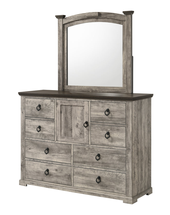Ella-Mae Dresser Mirror-Reclaimed Grey