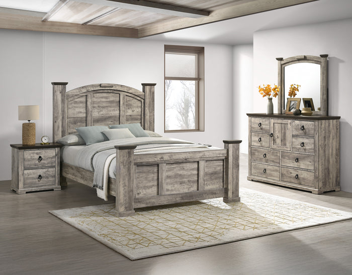 Ella-Mae Dresser Mirror-Reclaimed Grey
