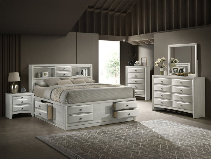 Emily Dresser Mirror White