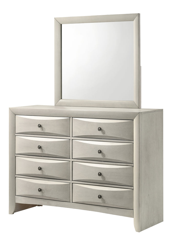 Emily Dresser Mirror White