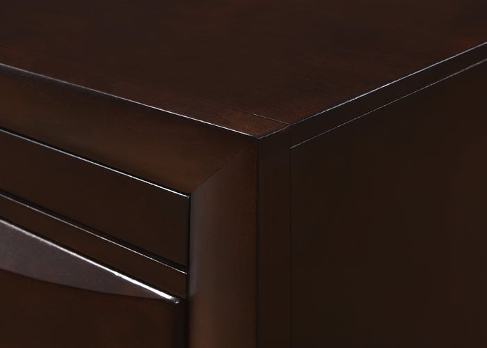Emily Night Stand Dark Cherry