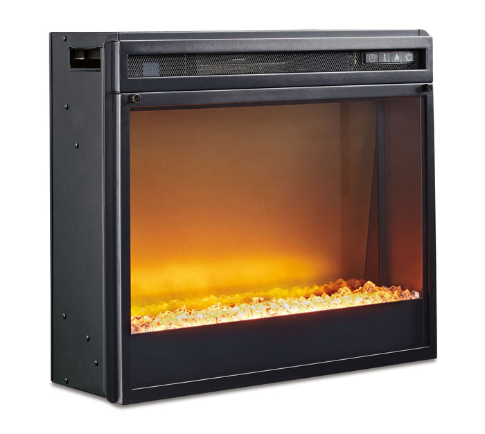 Entertainment Accessories - Black - Fireplace Insert Glass/Stone by Signature Design by Ashley® | Bel Furniture