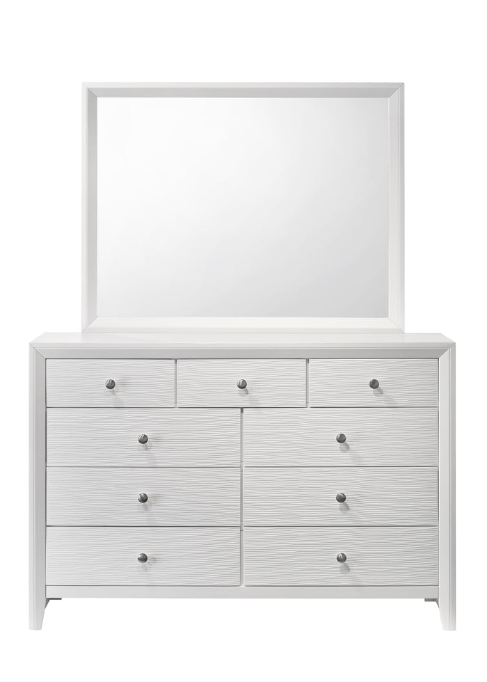 Evan Dresser Mirror White