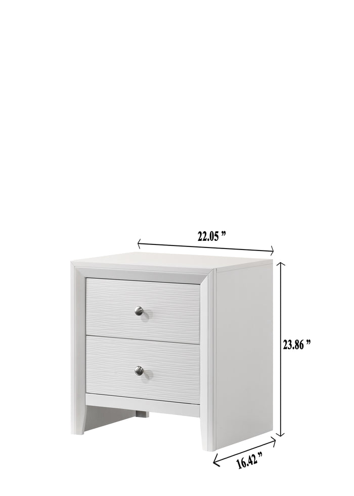 Evan Night Stand White