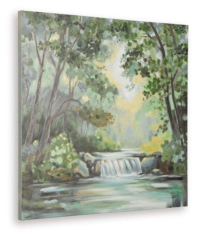 Evermaddick - Green / Gray / White - Wall Art by Signature Design by Ashley® | Bel Furniture
