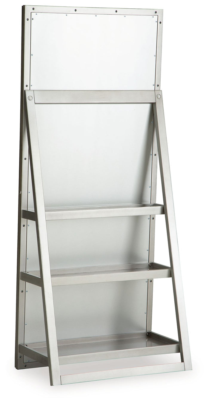 Evesen - Champagne - Floor Standing Mirror With Storage by Signature Design by Ashley® | Bel Furniture