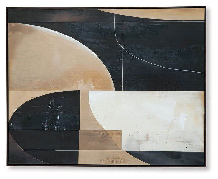 Ewanford - Black / Brown / Tan - Wall Art by Signature Design by Ashley® | Bel Furniture