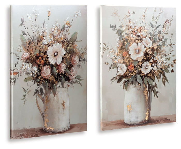 Faisaldon - Multi - Wall Art Set (Set of 2) by Signature Design by Ashley® | Bel Furniture