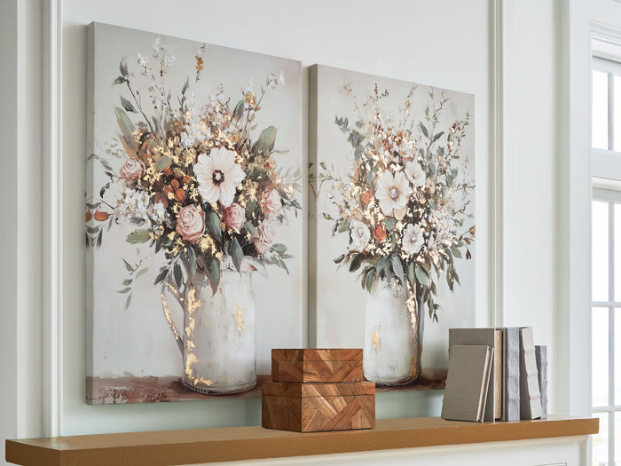 Faisaldon - Multi - Wall Art Set (Set of 2) by Signature Design by Ashley® | Bel Furniture