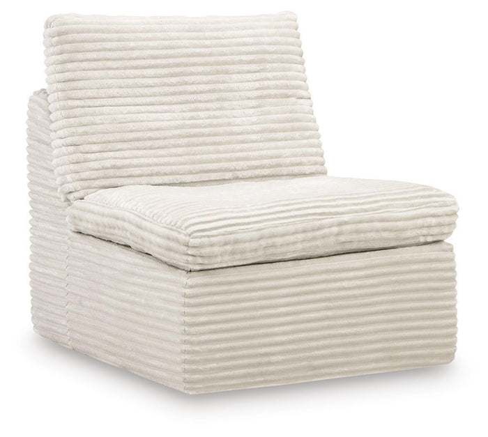 Fannin Armless Chair Ivory