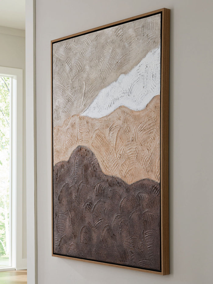Fanthorne - Wall Art - Tan / Brown / White - view 4