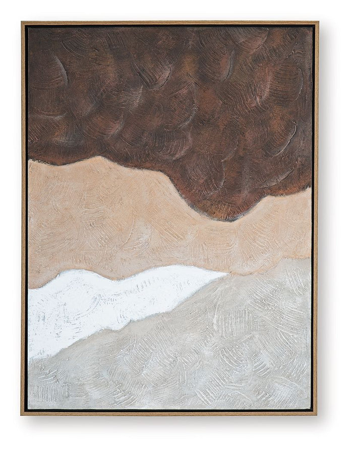 Fanthorne - Wall Art - Tan / Brown / White - view 5